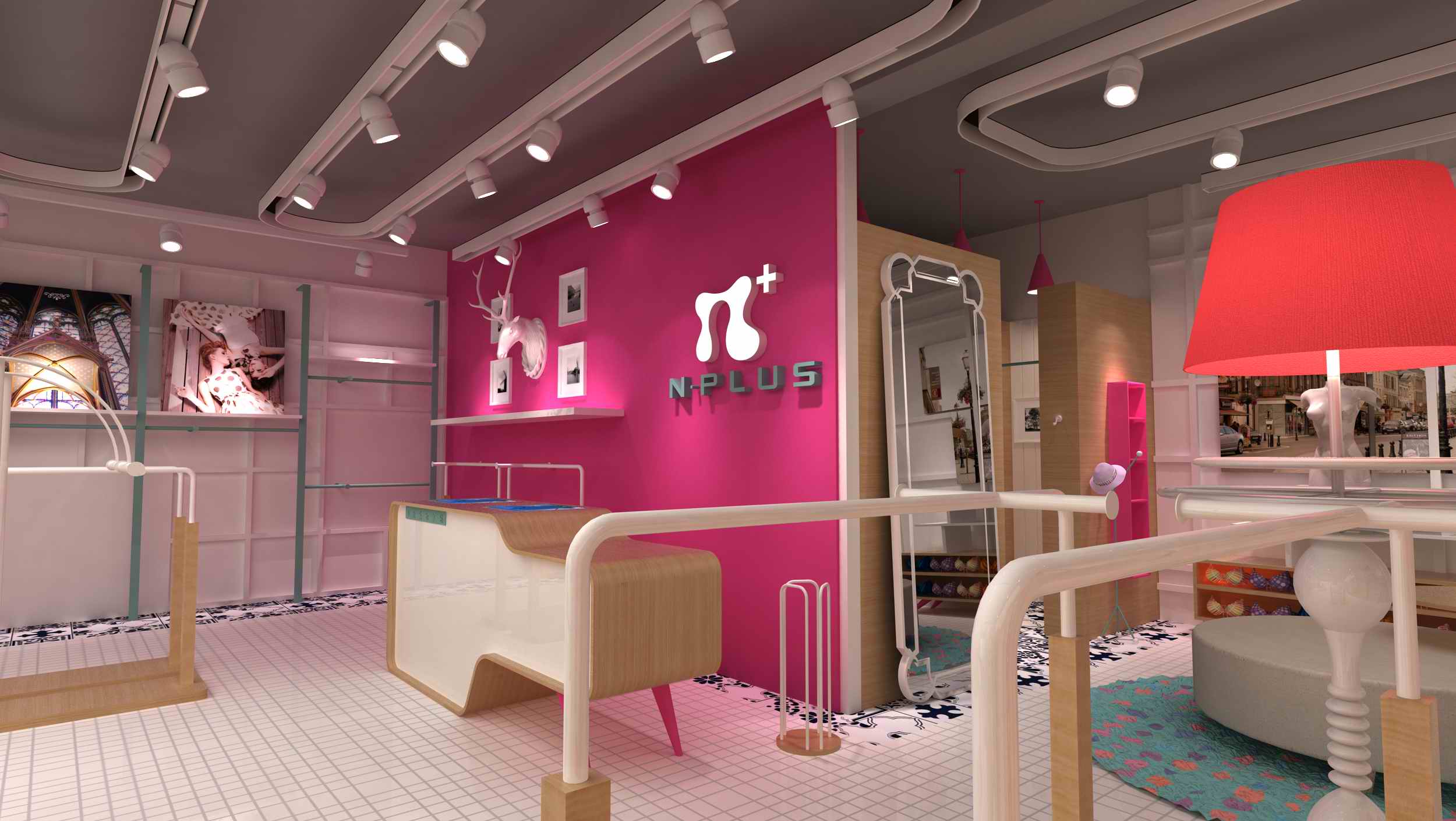 內衣店展柜展示設計N次方效果圖(圖2) 內衣店展柜展示設計N次方效果圖(圖2)