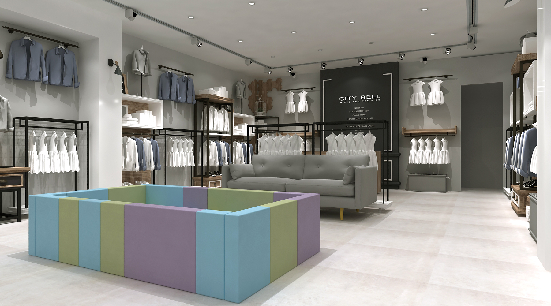 大唐女裝展柜設計案例(圖3) 大唐女裝展柜設計案例(圖3)