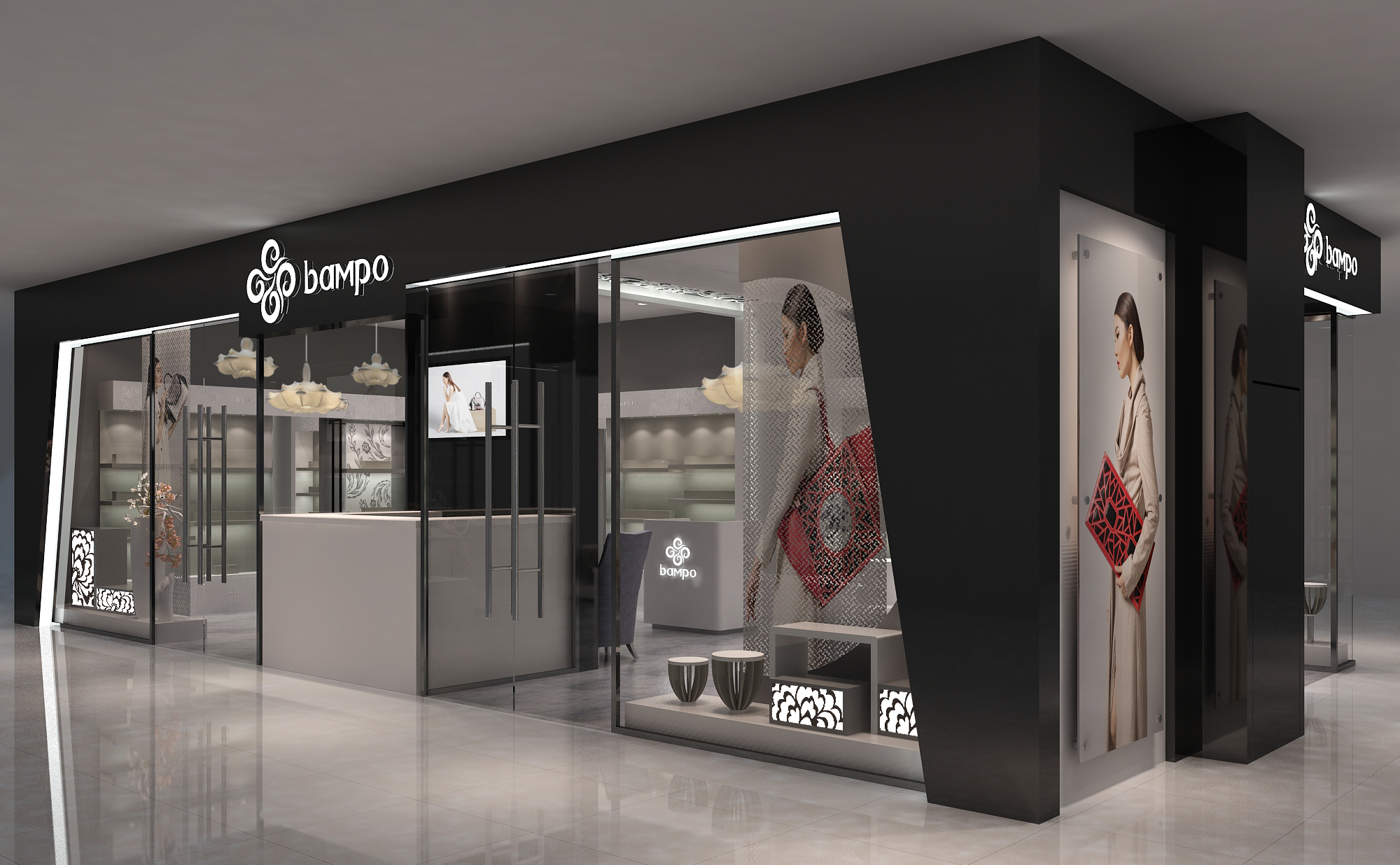 廣州市蕊蝶皮具(bampo)展柜(圖3) 廣州市蕊蝶皮具(bampo)展柜(圖3)