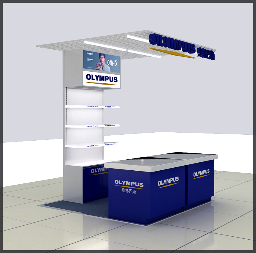 奧林巴斯展柜設計方案(圖1) 奧林巴斯展柜設計方案(圖1)