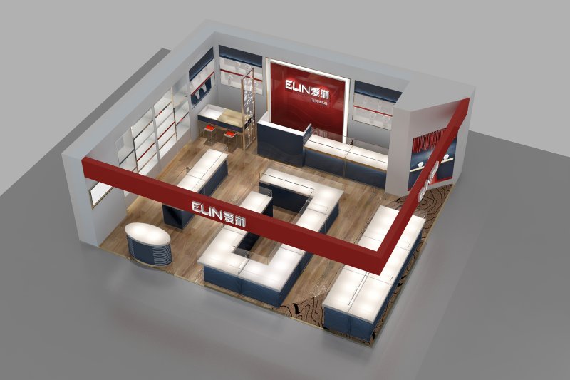 愛琳珠寶展柜設計裝修(圖3)