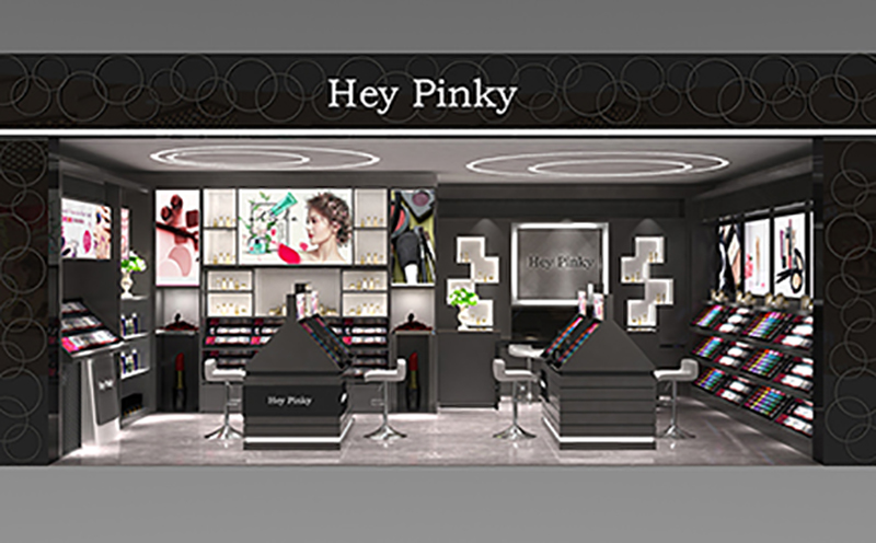 3CE化妝品展柜彩妝展柜設計(圖3) 3CE化妝品展柜彩妝展柜設計(圖3)