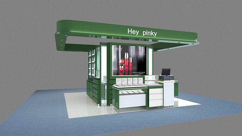 綠色化妝品展柜設計方案(圖1) 綠色化妝品展柜設計方案(圖1)